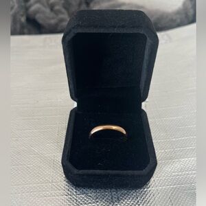 Solid 10K Rose Gold Band
